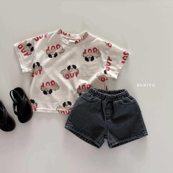 Bonito - Korean Children Fashion - #kidsstore - Dog Pattern Tee - 10