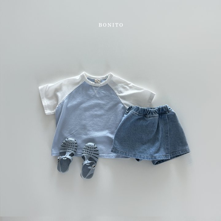 Bonito - Korean Children Fashion - #kidsstore - Denim Skirt Shorts - 6