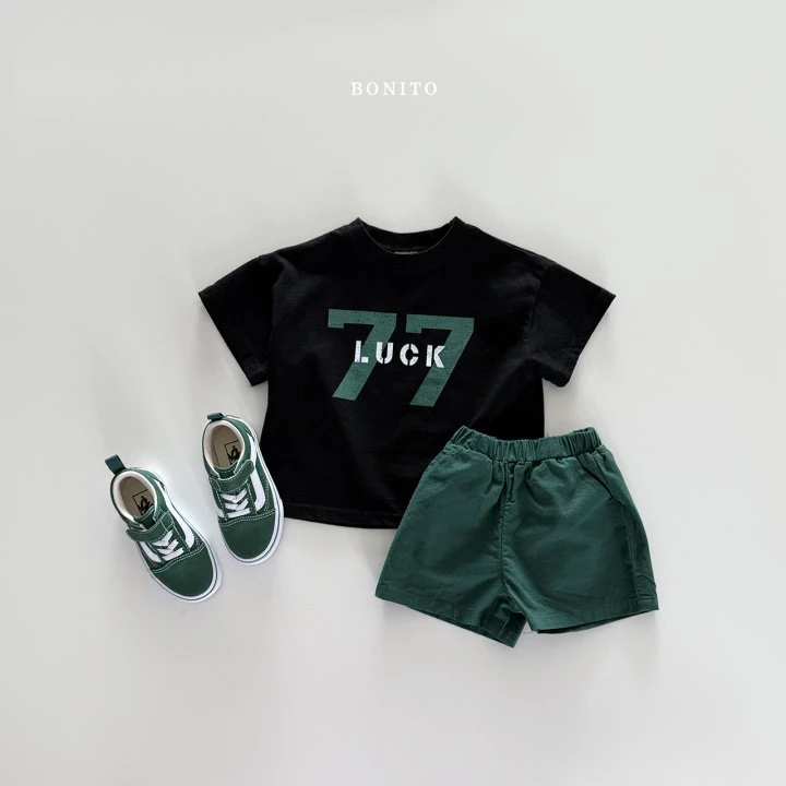 Bonito - Korean Children Fashion - #kidsshorts - Lucky 77 Tee - 4
