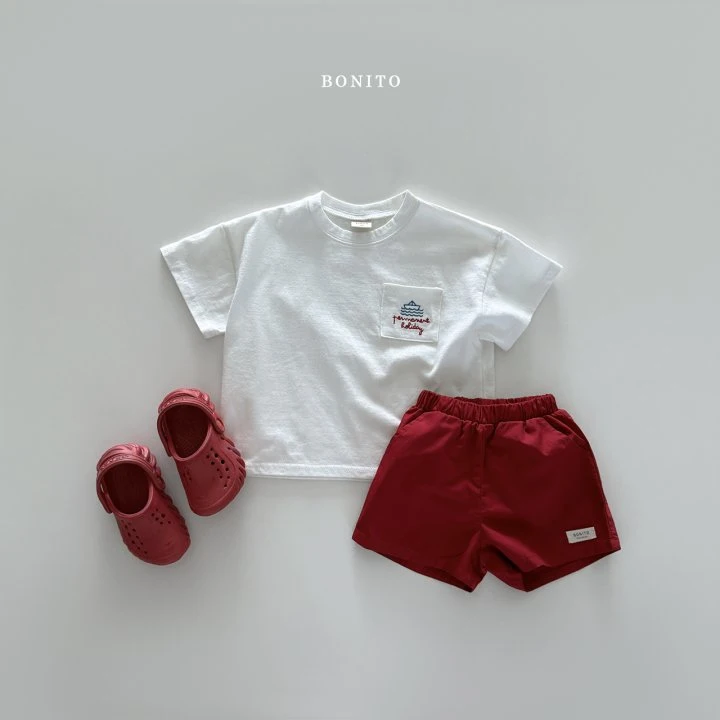 Bonito - Korean Children Fashion - #kidsstore - Sailboat Pocket Tee - 9