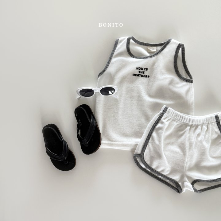 Bonito - Korean Children Fashion - #kidzfashiontrend - Weather Terry Sleeveless Set - 6