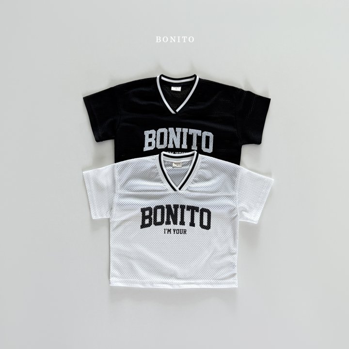 Bonito - Korean Children Fashion - #kidsstore - Bonito Mesh V-neck Tee - 4