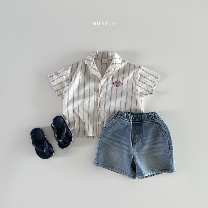 Bonito - Korean Children Fashion - #kidzfashiontrend - Irregular Vertical Stripe Shirt - 9
