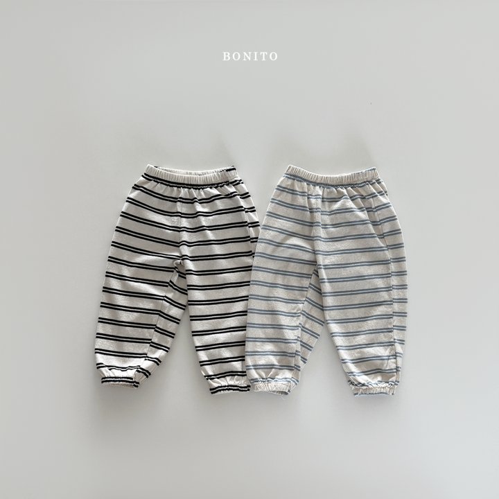 Bonito - Korean Children Fashion - #kidzfashiontrend - Stripe Jogger Pants