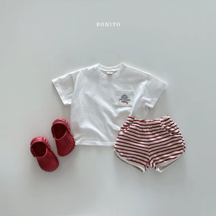 Bonito - Korean Children Fashion - #kidzfashiontrend - Sailboat Pocket Tee - 10