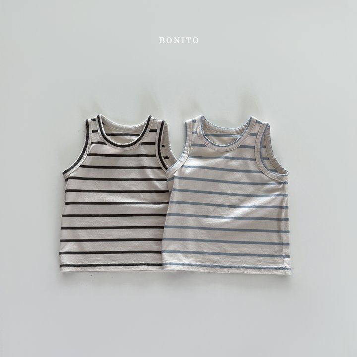 Bonito - Korean Children Fashion - #littlefashionista - Striped Sleeveless