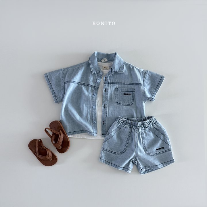 Bonito - Korean Children Fashion - #littlefashionista - Fatigue Denim Pants - 5