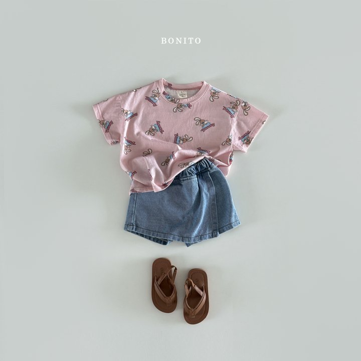 Bonito - Korean Children Fashion - #littlefashionista - Denim Skirt Shorts - 9