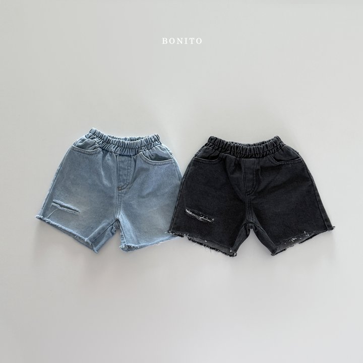 Bonito - Korean Children Fashion - #littlefashionista - Cutting Denim Shorts