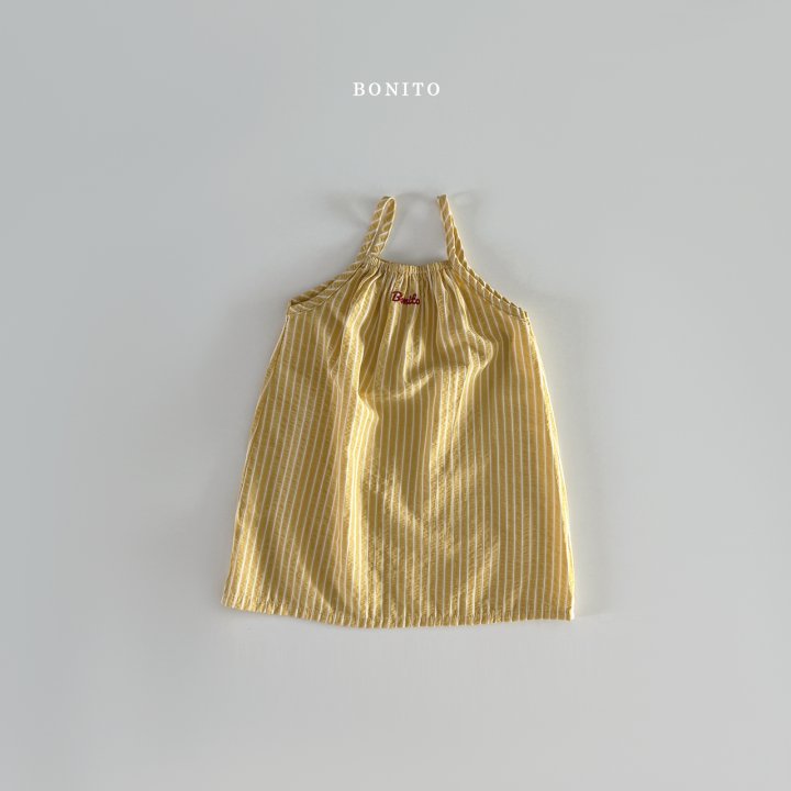 Bonito - Korean Children Fashion - #Kfashion4kids - Striped Strap Dress - 4