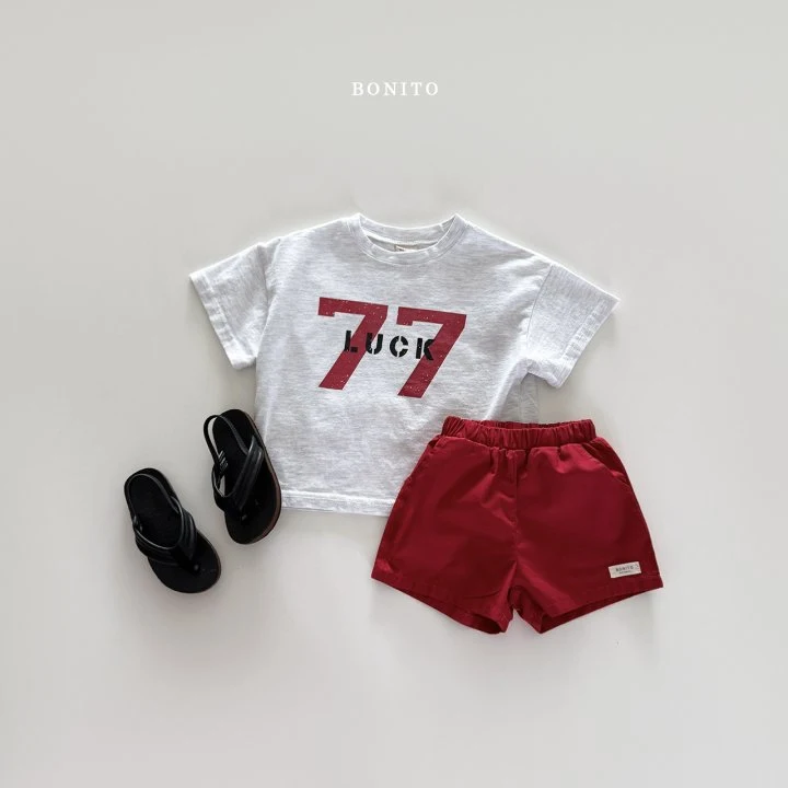 Bonito - Korean Children Fashion - #magicofchildhood - Lucky 77 Tee - 8