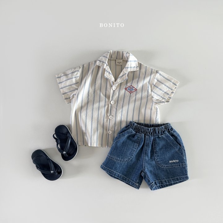 Bonito - Korean Children Fashion - #magicofchildhood - Irregular Vertical Stripe Shirt - 12