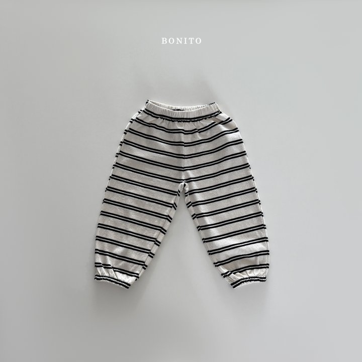 Bonito - Korean Children Fashion - #littlefashionista - Stripe Jogger Pants - 4