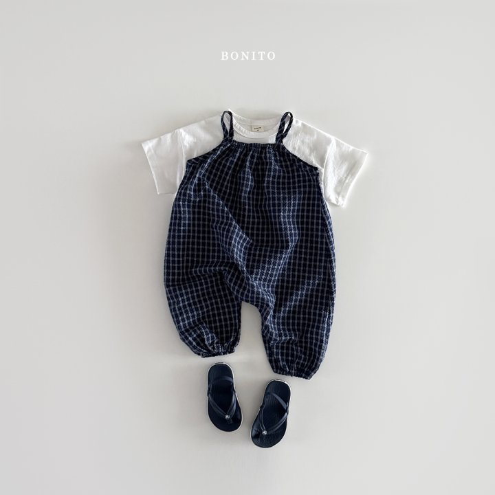 Bonito - Korean Children Fashion - #magicofchildhood - Check Strap Overalls - 8