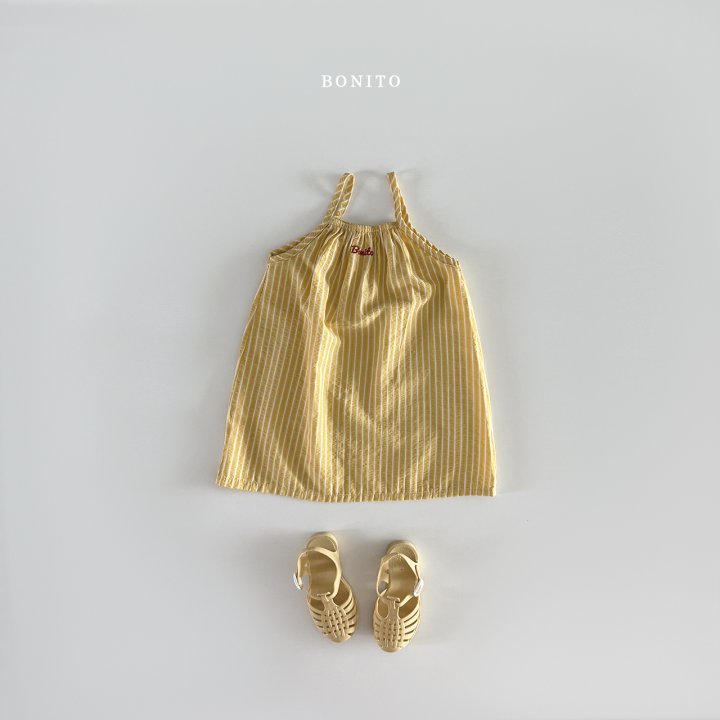 Bonito - Korean Children Fashion - #magicofchildhood - Striped Strap Dress - 5