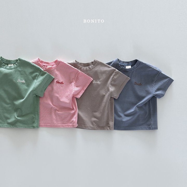 Bonito - Korean Children Fashion - #magicofchildhood - Tiny Stripe Stretch Tee - 3