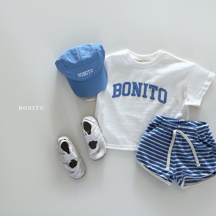 Bonito - Korean Children Fashion - #minifashionista - Striped Color Strap Terry Shorts - 5