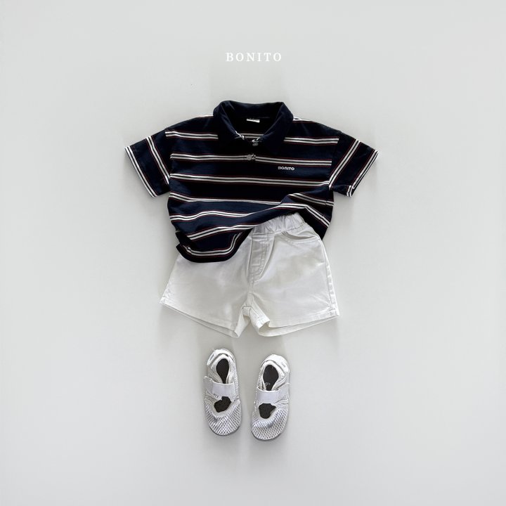Bonito - Korean Children Fashion - #minifashionista - Striped Collar Tee - 7