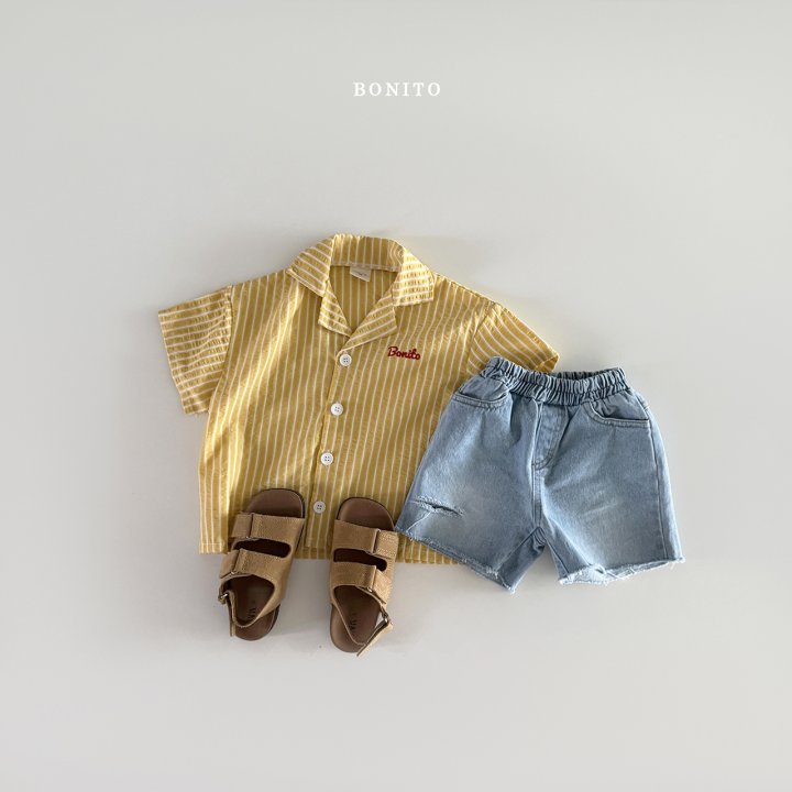Bonito - Korean Children Fashion - #minifashionista - Couple Stripe Shirt - 9
