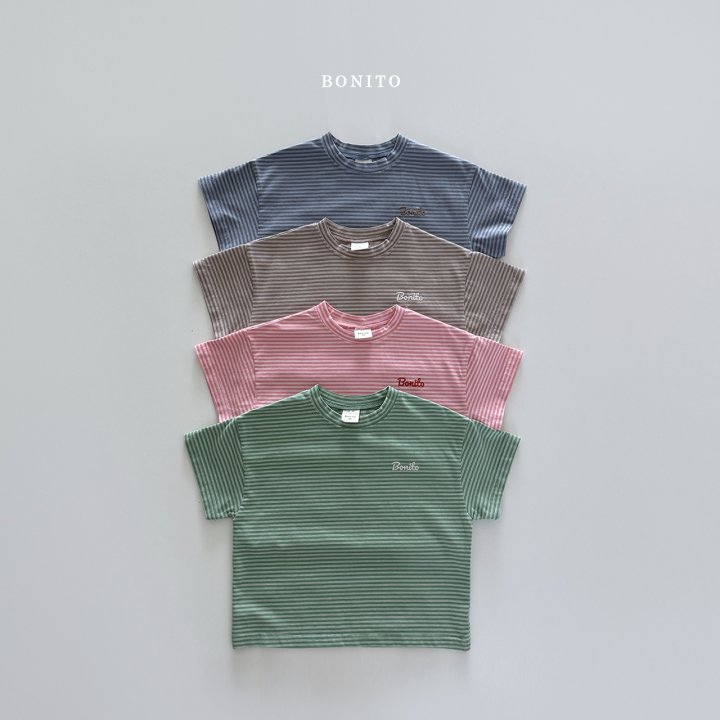 Bonito - Korean Children Fashion - #magicofchildhood - Tiny Stripe Stretch Tee - 4