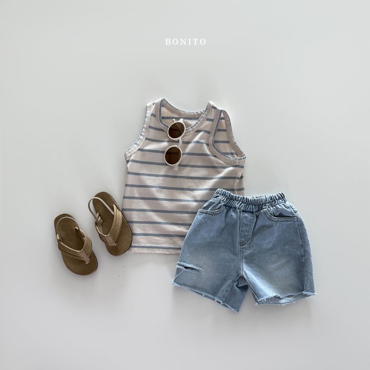 Bonito - Korean Children Fashion - #minifashionista - Striped Sleeveless - 4