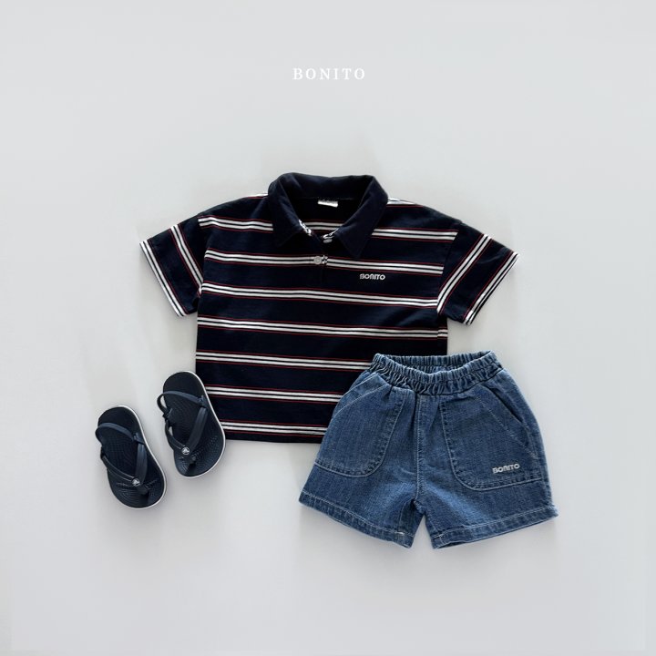 Bonito - Korean Children Fashion - #prettylittlegirls - Striped Collar Tee - 8