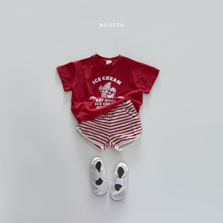 Bonito - Korean Children Fashion - #minifashionista - Striped Terry Rib Shorts - 4