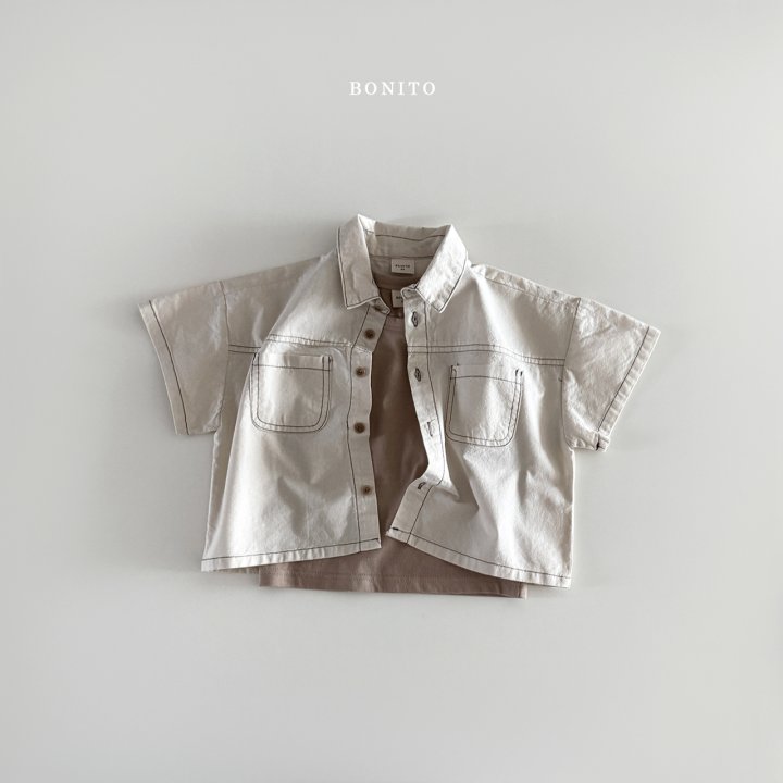 Bonito - Korean Children Fashion - #prettylittlegirls - Two-Pocket Linen Set - 3