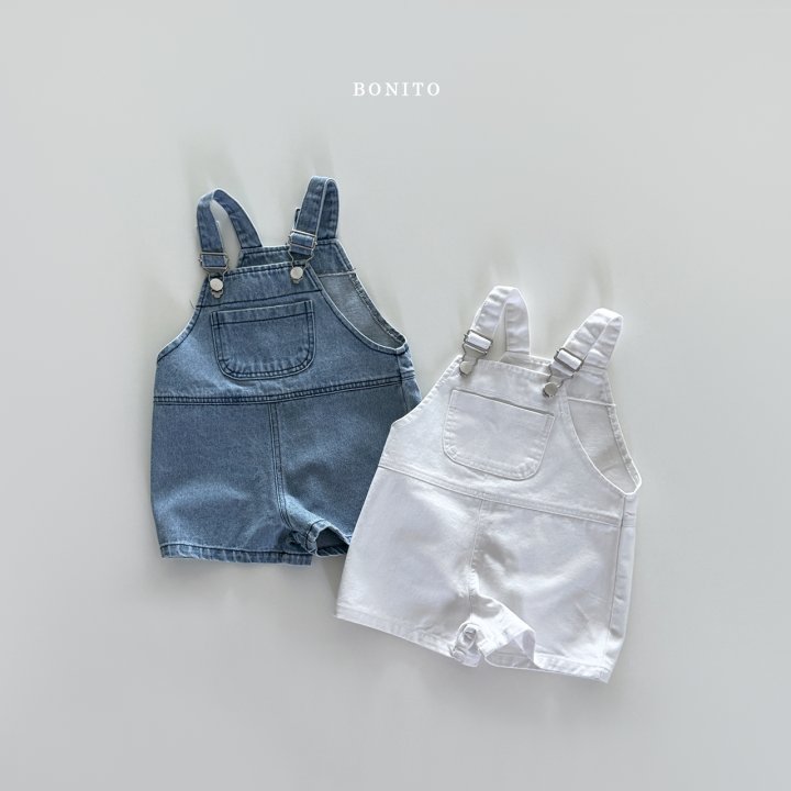 Bonito - Korean Children Fashion - #prettylittlegirls - Panel Denim Overalls - 3