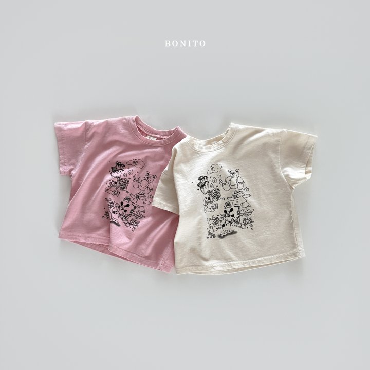 Bonito - Korean Children Fashion - #prettylittlegirls - Drawing Tee