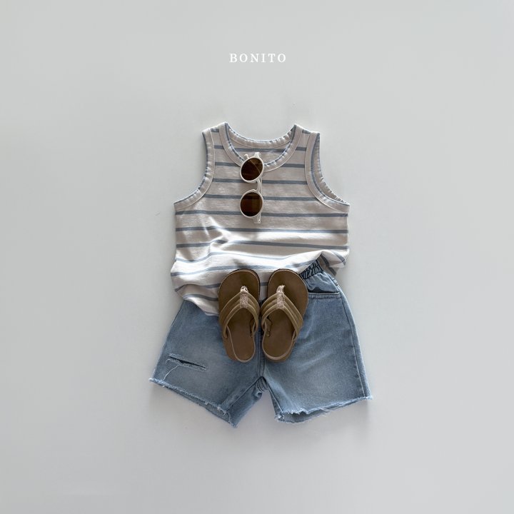 Bonito - Korean Children Fashion - #stylishchildhood - Striped Sleeveless - 7