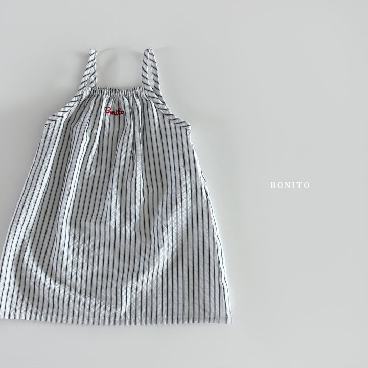 Bonito - Korean Children Fashion - #stylishchildhood - Striped Strap Dress - 10