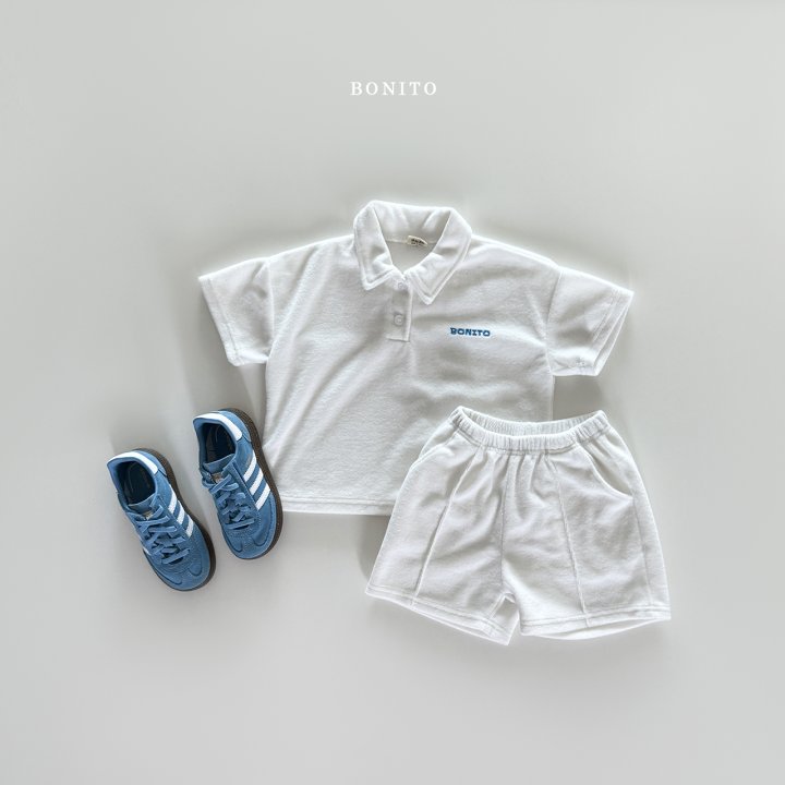 Bonito - Korean Children Fashion - #todddlerfashion - Collared Terry Set - 3