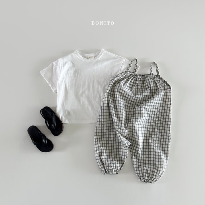 Bonito - Korean Children Fashion - #todddlerfashion - Check Strap Overalls - 11