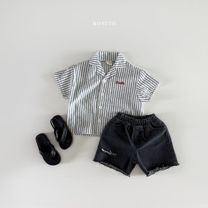 Bonito - Korean Children Fashion - #todddlerfashion - Couple Stripe Shirt - 11