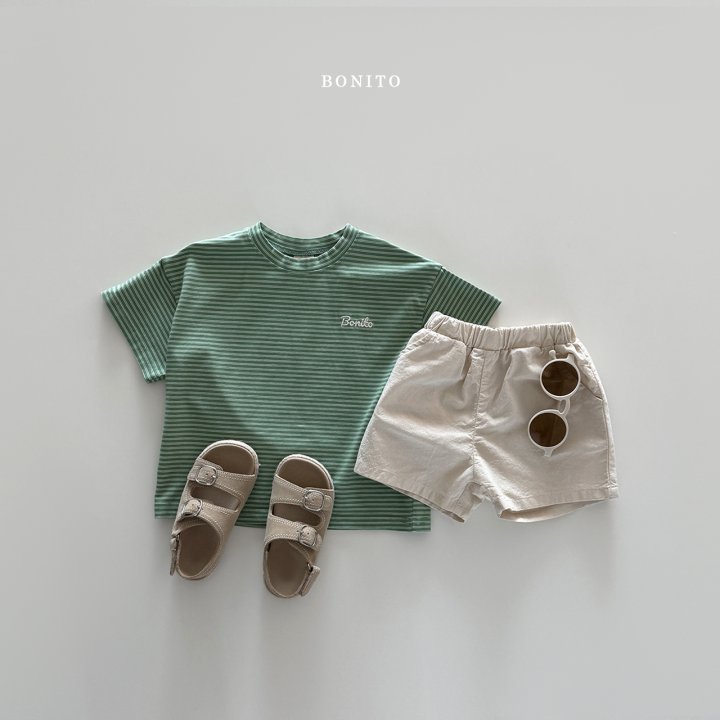 Bonito - Korean Children Fashion - #todddlerfashion - Tiny Stripe Stretch Tee - 6