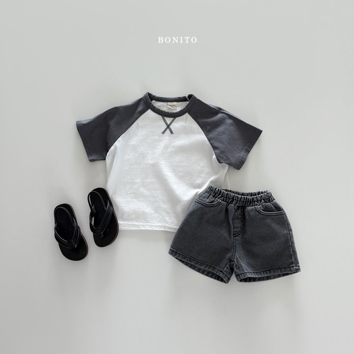 Bonito - Korean Children Fashion - #todddlerfashion - Raglan Short Sleeve Tee - 5