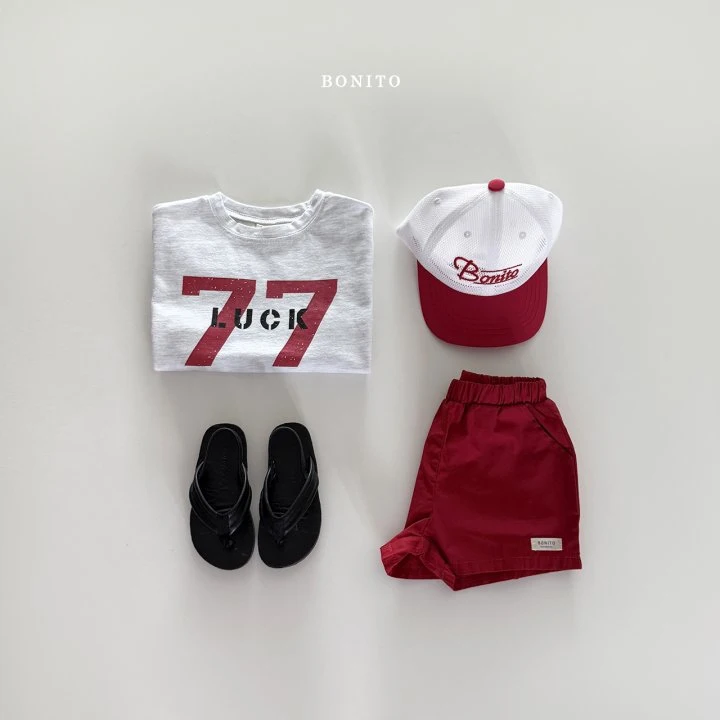 Bonito - Korean Children Fashion - #toddlerclothing - Lucky 77 Tee - 12