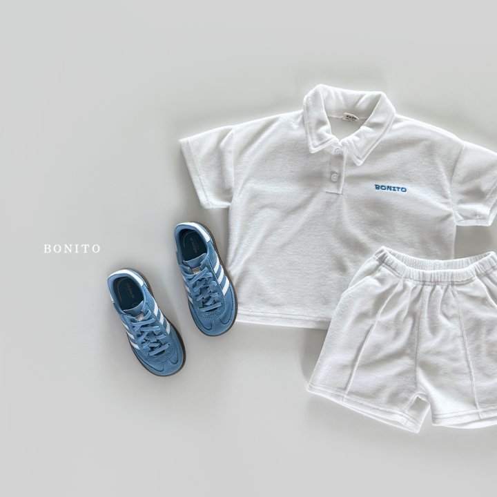 Bonito - Korean Children Fashion - #todddlerfashion - Collared Terry Set - 4
