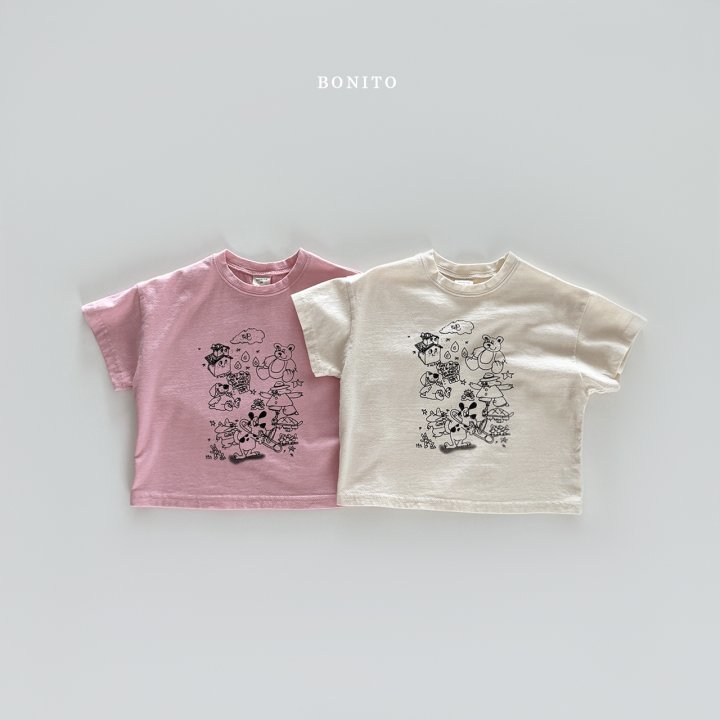 Bonito - Korean Children Fashion - #toddlerclothing - Drawing Tee - 3