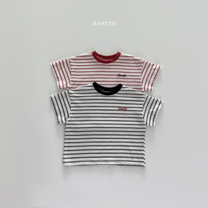 Bonito - Korean Women Fashion - #momslook - Double Stripe Tee (with Mom)