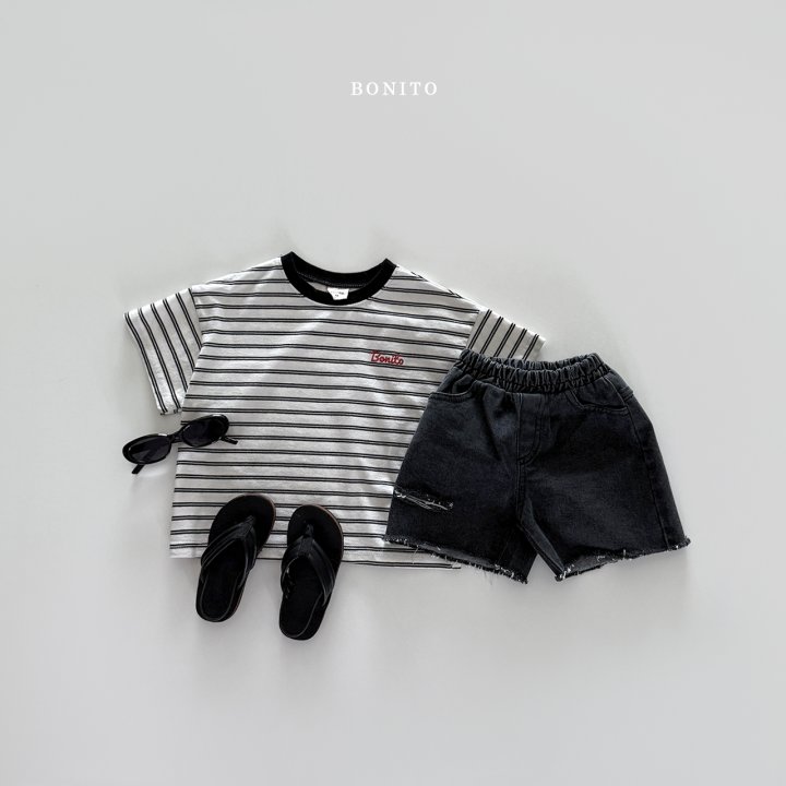 Bonito - Korean Women Fashion - #momslook - Double Stripe Tee (with Mom) - 9