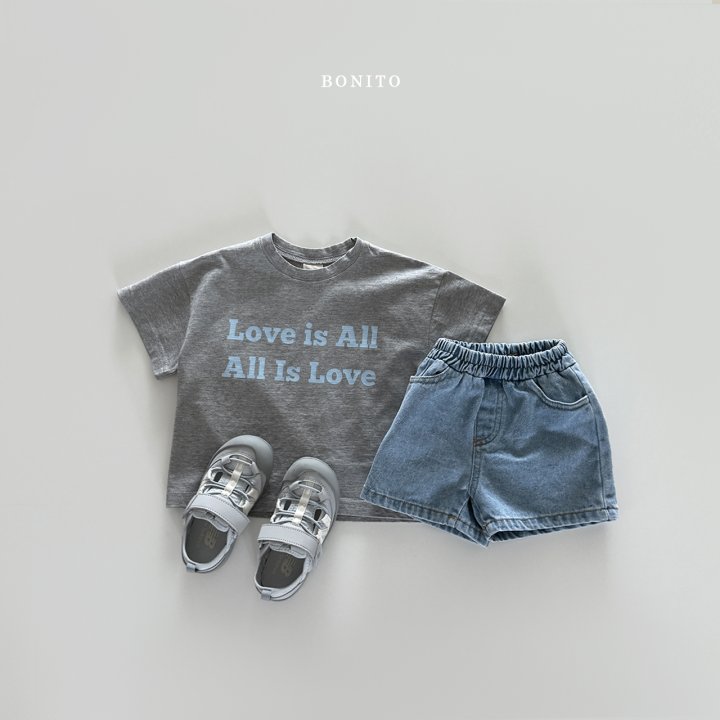 Bonito - Korean Women Fashion - #momslook - Love Is All Tee (with Mom) - 11