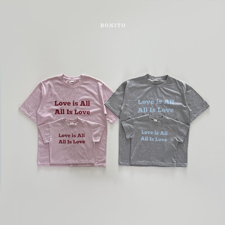 Bonito - Korean Women Fashion - #momslook - Love Is All Tee (with Mom) - 5