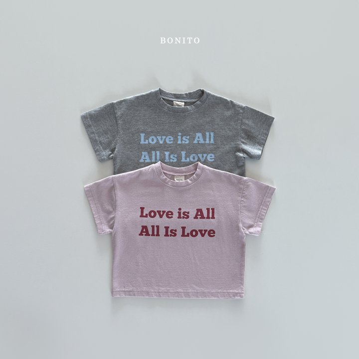 Bonito - Korean Women Fashion - #momslook - Love Is All Tee (with Mom) - 4