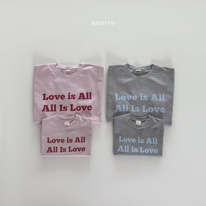 Bonito - Korean Women Fashion - #womensfashion - Love Is All Tee (with Mom) - 6