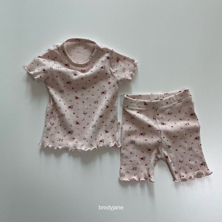 Brody Jane - Korean Baby Fashion - #babyfever - Flower Eyelet Frill Short Sleeve Set - 8