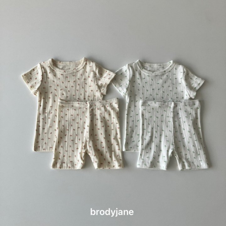 Brody Jane - Korean Baby Fashion - #babyootd - Jacquard Flower Set-up