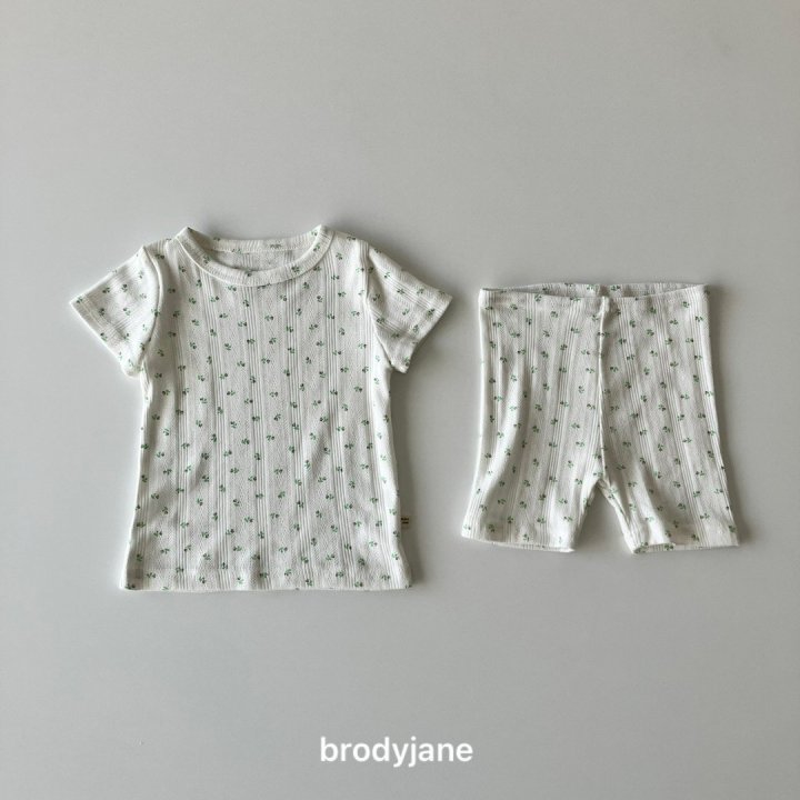 Brody Jane - Korean Baby Fashion - #babyoutfit - Jacquard Flower Set-up - 2