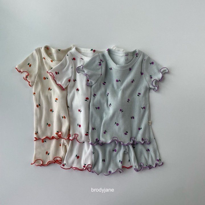 Brody Jane - Korean Baby Fashion - #onlinebabyshop - Tulip Frill Short Sleeve Set